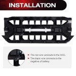 EOMD Matte Black Grille with Off-Road LED Lights