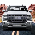 EOMD Matte Black Grille with Off-Road LED Lights