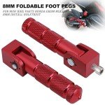 Mokuo Foldable Motorcycle Footpegs for Grom MSX125