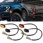 Amber & Red LED Fender Marker Lights for Ford F150