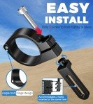2PCS UTV Light Bar Mounts – Adjustable Roll Bar Clamps