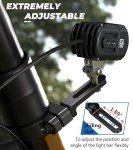 2PCS UTV Light Bar Mounts – Adjustable Roll Bar Clamps