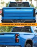 Hoolcar Smoked Black Tail Light Guard for Silverado