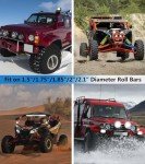 2PCS UTV Light Bar Mounts – Adjustable Roll Bar Clamps