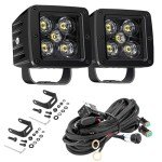 LED 3-Inch 100W Spot Light Pods - 2 Pack