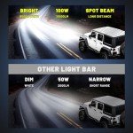 LED 3-Inch 100W Spot Light Pods - 2 Pack