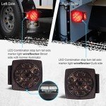 12V Submersible Square LED Trailer Lights Set