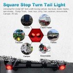 12V Submersible Square LED Trailer Lights Set