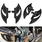 GUDITEM CNC Male Mount Foot Pegs for Harley