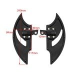 GUDITEM CNC Male Mount Foot Pegs for Harley