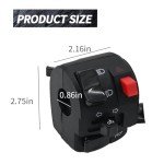 Anxingo 22mm Left Handlebar Switch for ATV