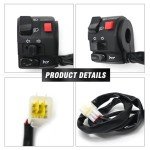 Anxingo 22mm Left Handlebar Switch for ATV