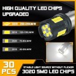 1157 LED Bulb Pack - White, 4000LM, Error-Free