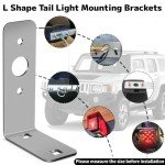 Ronybuy L-Shaped Steel Trailer Light Brackets - 2 Pack