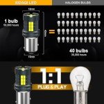 1157 LED Bulb Pack - White, 4000LM, Error-Free