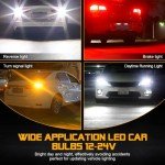 1157 LED Bulb Pack - White, 4000LM, Error-Free