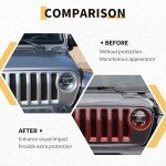 MAXDOM Jeep Wrangler JL Headlight Covers Set - Red