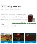 HULPPRE Solar Motion Sensor Alarm with Sounds