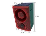 HULPPRE Solar Motion Sensor Alarm with Sounds