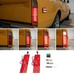 Red LED Tail Lights Kit for 1967-1972 Chevy C10