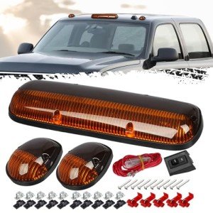 Amber Cab Marker Light Covers for Silverado/Sierra Trucks