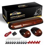 Amber Cab Marker Light Covers for Silverado/Sierra Trucks