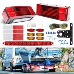 RVZONE Submersible LED Trailer Lights Kit