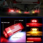 RVZONE Submersible LED Trailer Lights Kit