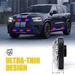 8PCS LED Emergency Strobe Lights for Vehicles