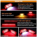 RVZONE Submersible LED Trailer Lights Kit