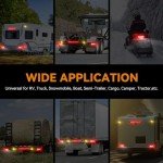 RVZONE Submersible LED Trailer Lights Kit