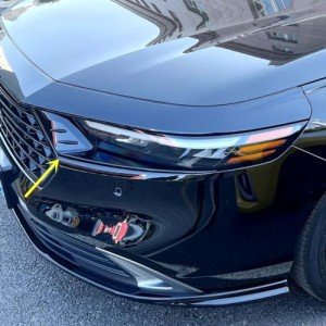 Honda Accord Headlight Eyelid Trims (Gloss Black)