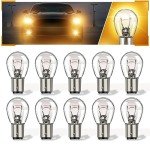 ALFU 10 Pack Yellow Turn Signal and Brake Bulbs