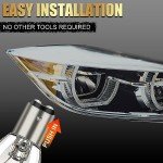 ALFU 10 Pack Yellow Turn Signal and Brake Bulbs