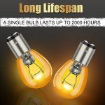 ALFU 10 Pack Yellow Turn Signal and Brake Bulbs