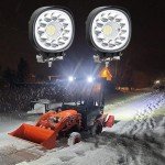 Powerful 4-Inch LED Work Lights, 2-Pack