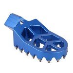 Blue Wide CNC Foot Pegs for Dirt Bikes