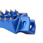 Blue Wide CNC Foot Pegs for Dirt Bikes