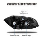 Chevy Cobalt Headlight Assembly with Clear Lens