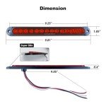 XtraGlow 10" Red LED Trailer Brake Light Bar