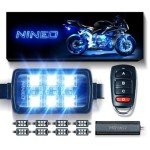 NINEO 8-Piece RGB Motorcycle LED Light Kit