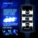 NINEO 8-Piece RGB Motorcycle LED Light Kit