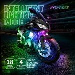 NINEO 8-Piece RGB Motorcycle LED Light Kit
