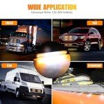 4PCS 12 LED Emergency Strobe Lights for Vehicles