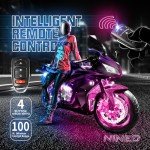 NINEO 8-Piece RGB Motorcycle LED Light Kit