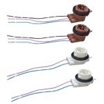 4PCS Car LED Bulb Light Pigtail Connectors