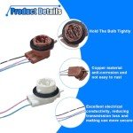 4PCS Car LED Bulb Light Pigtail Connectors