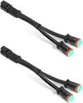 2PCS Waterproof Deutsch DT 2-Pin Wiring Adapters