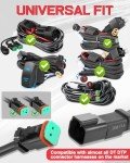 2PCS Waterproof Deutsch DT 2-Pin Wiring Adapters