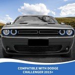 RAZPOY Blue Headlight Lamp Cover for Dodge Challenger